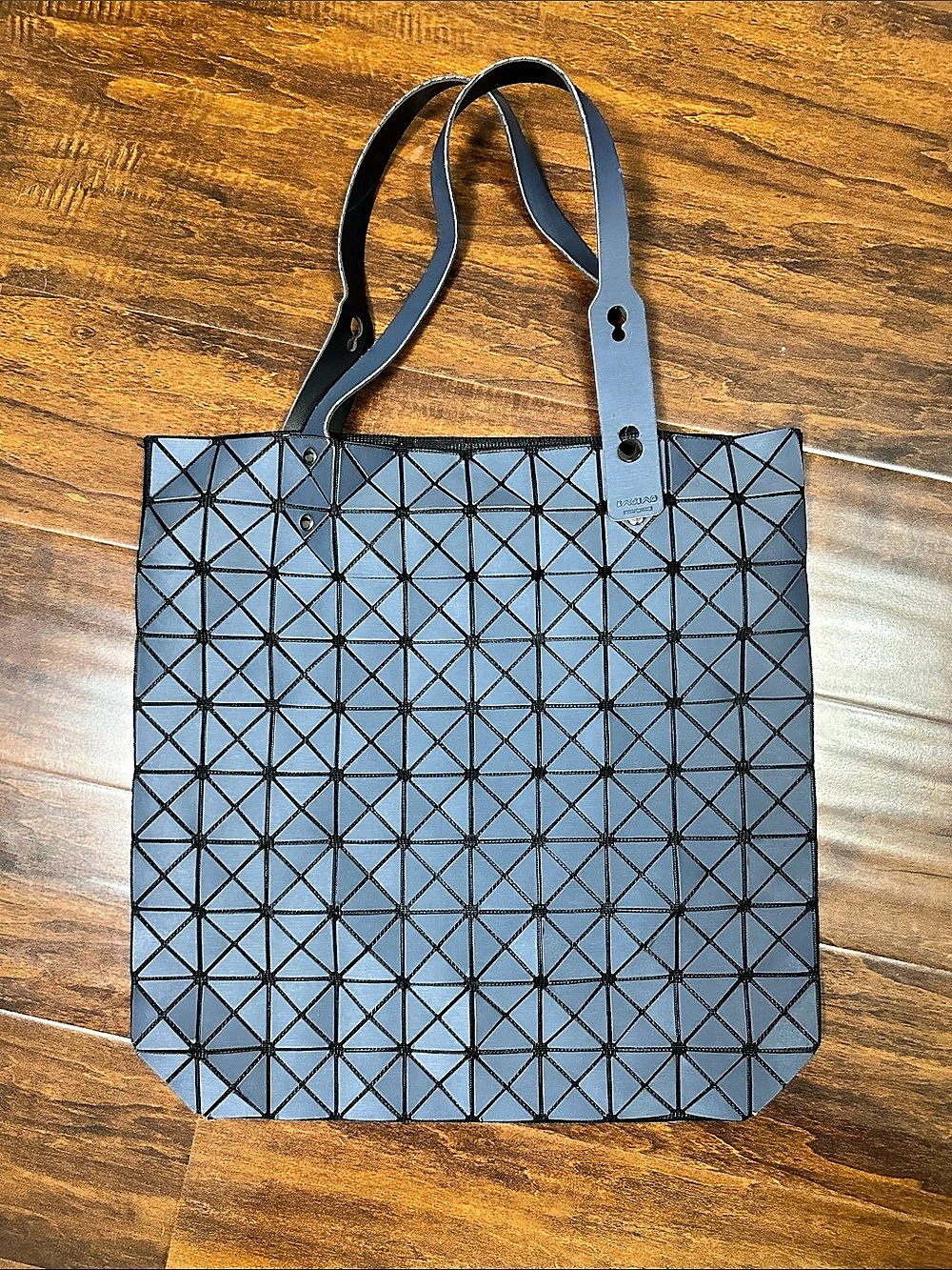 Bao Bao Issey Miyake Prism Matte Blue 7x7 Large Tote Bag 15.5" - READ Condition
